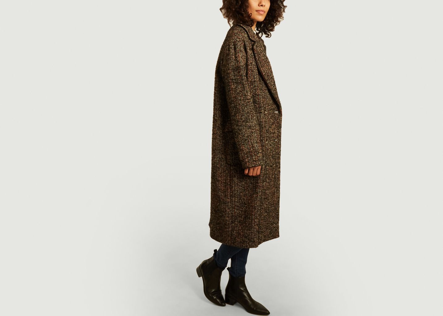 Tweed Valence Coat - Trench And Coat