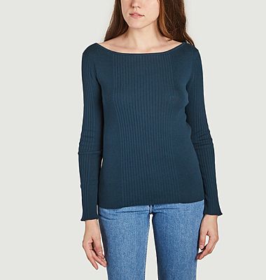 Thin sweater in organic cotton