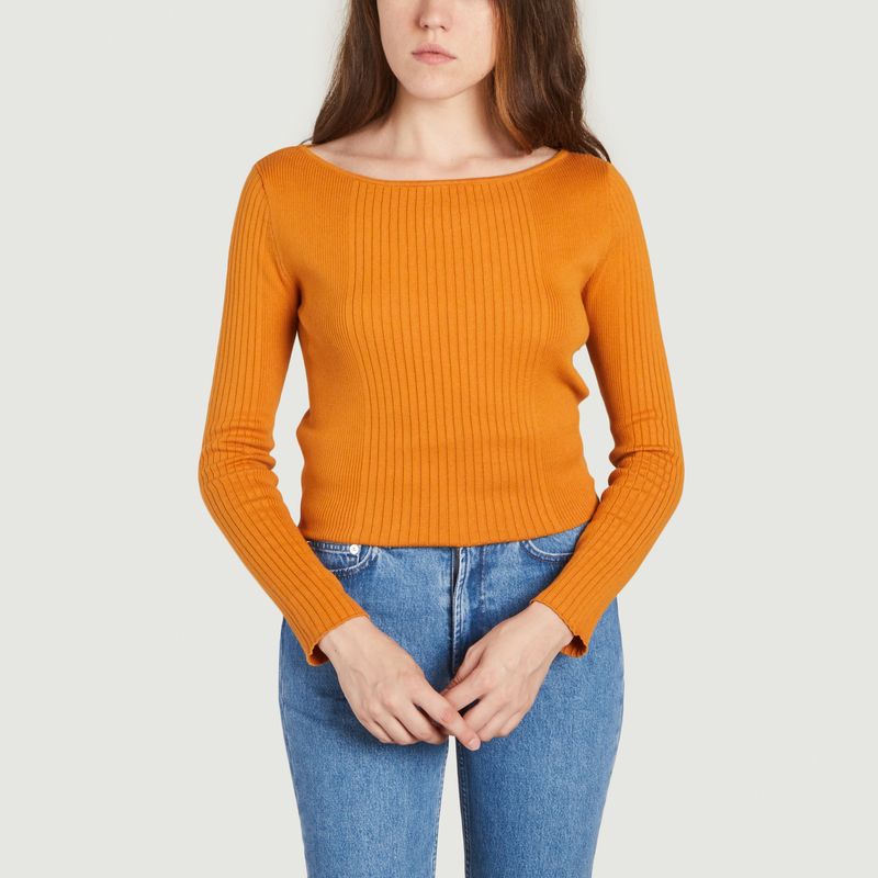 Thin sweater in organic cotton - Tricot