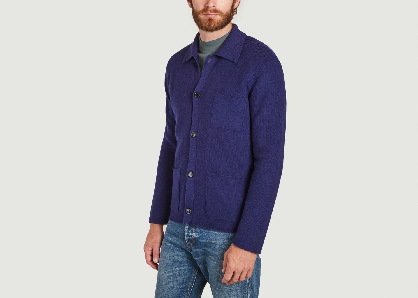 Organic wool worker jacket - Tricot