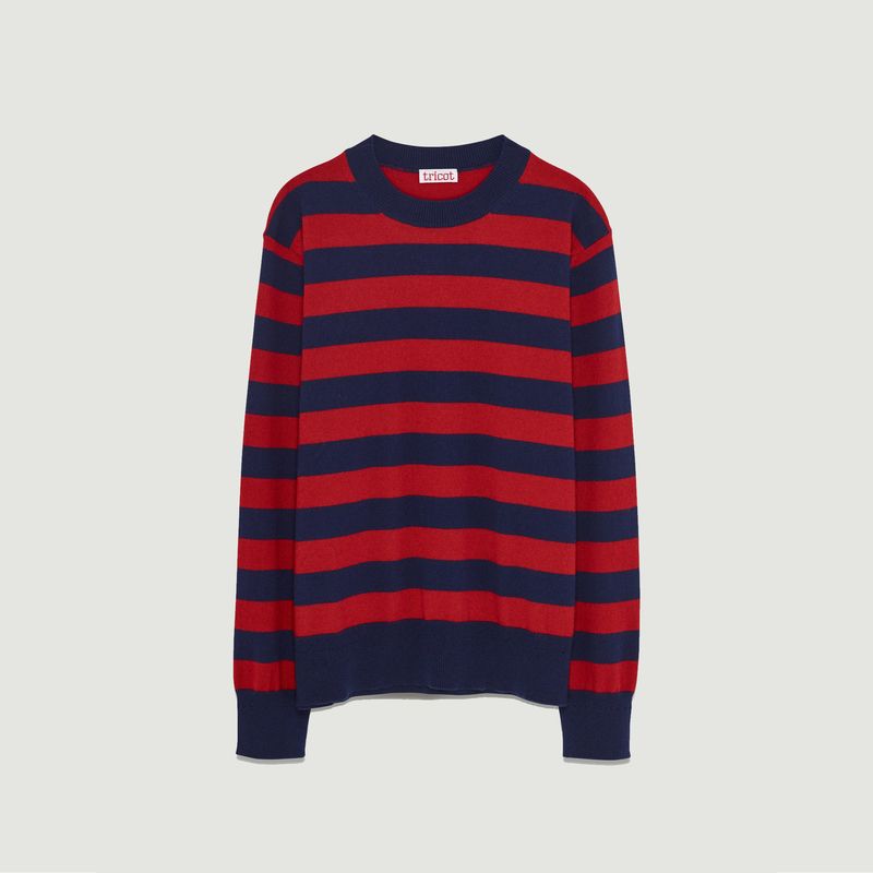 Stripe Crew Neck Sweater - Tricot