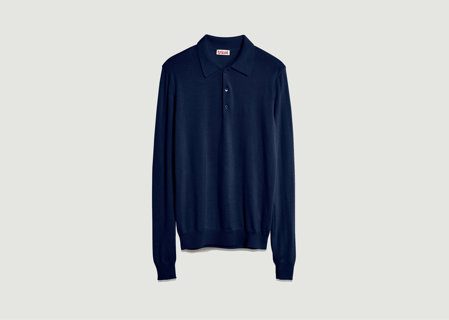 Polo shirt in extra-fine wool - Tricot