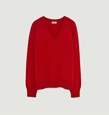 Pull col V en cachemire 