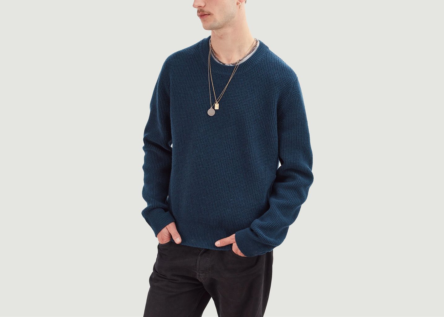 Wool & cashmere round neck jumper  - Tricot