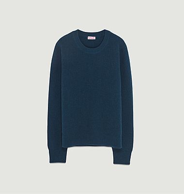 Pull col rond laine & cachemire 