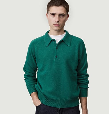 Cashmere polo shirt