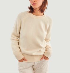 Pull col rond en cachemire Tricot