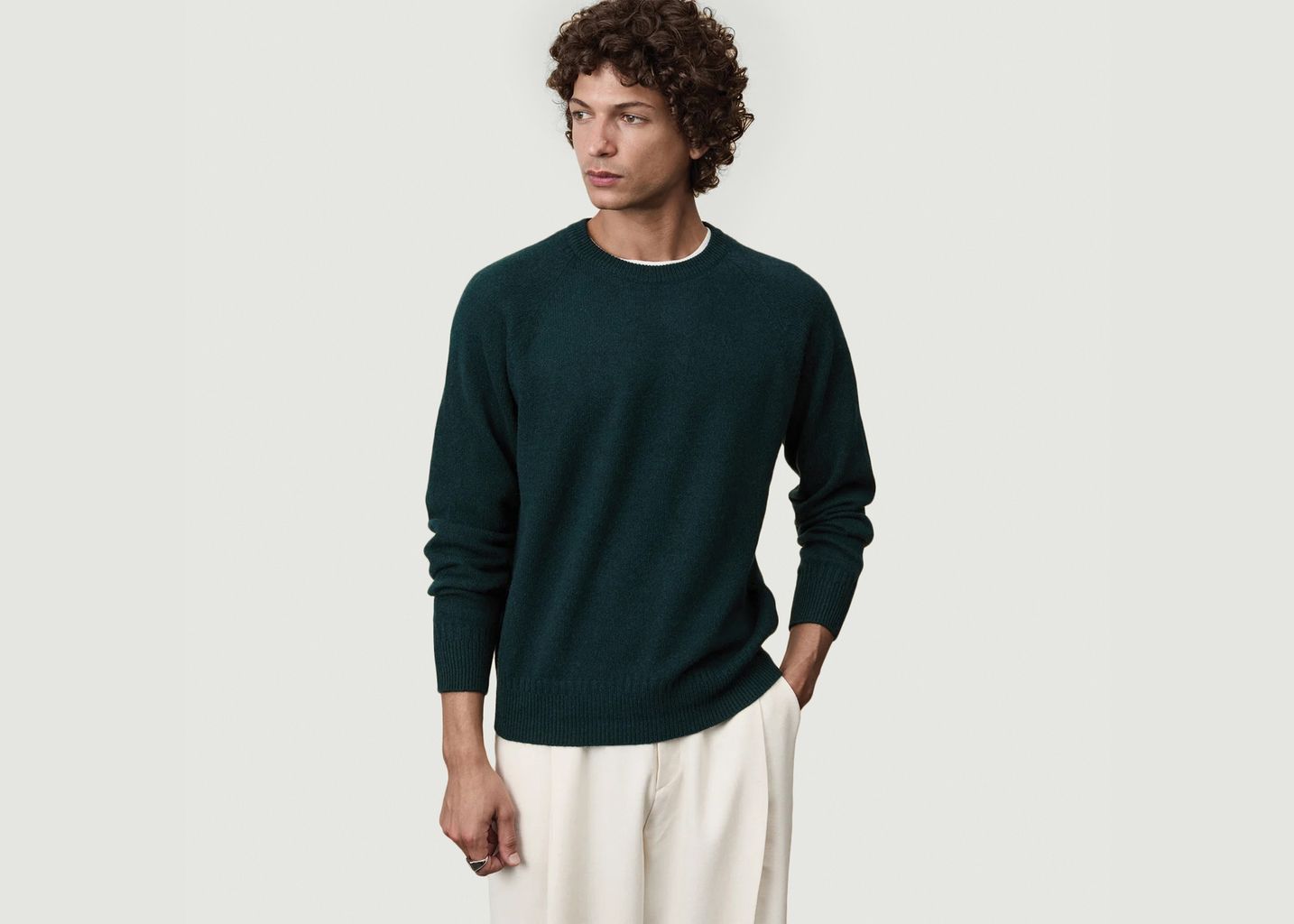 Pull Col Rond En Cachemire - Tricot