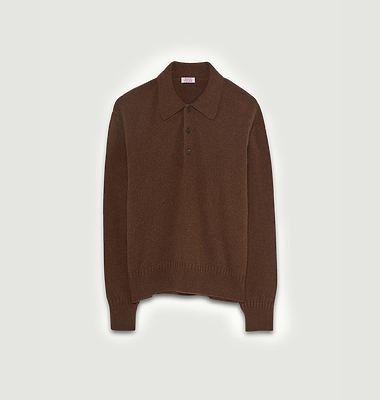 Tricot x Sabah cashmere polo shirt
