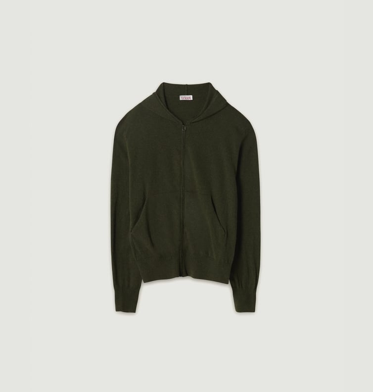 Lightweight cashmere hoodie