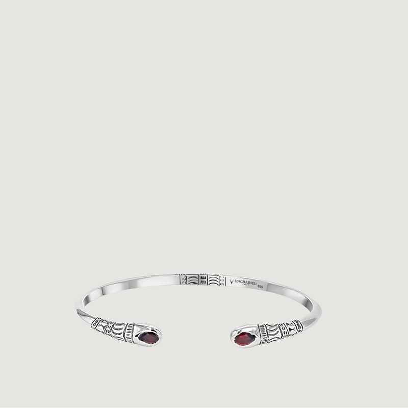 Haja bracelet garnets in silver 925 - Unchained Paris