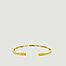 Hery square gold bracelet in 24kt silver vermeil - Unchained Paris