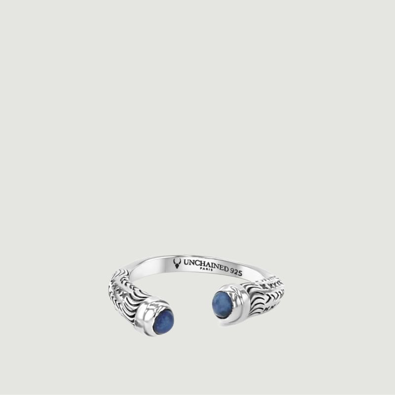 Bague Tahiry sodalites en argent 925 - Unchained Paris