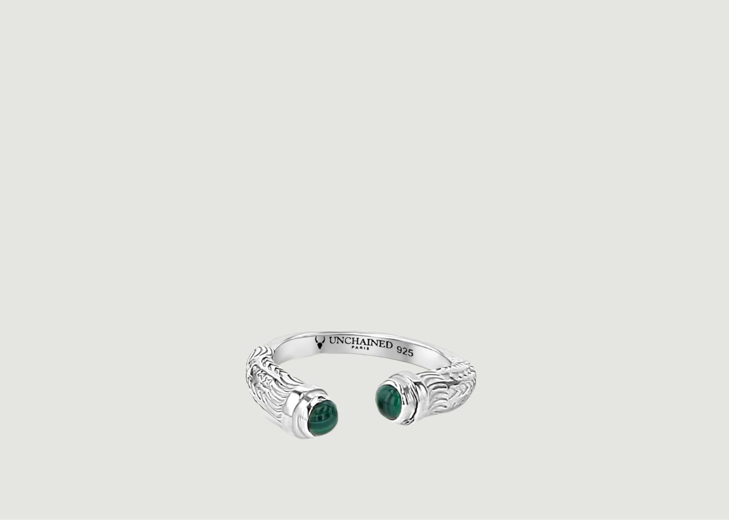 Malala Malachite Ring in Silver 925 - Unchained Paris