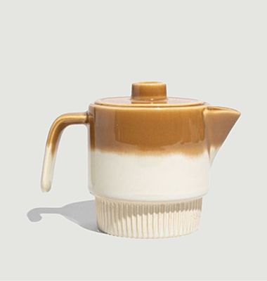 Stackable stoneware teapot 