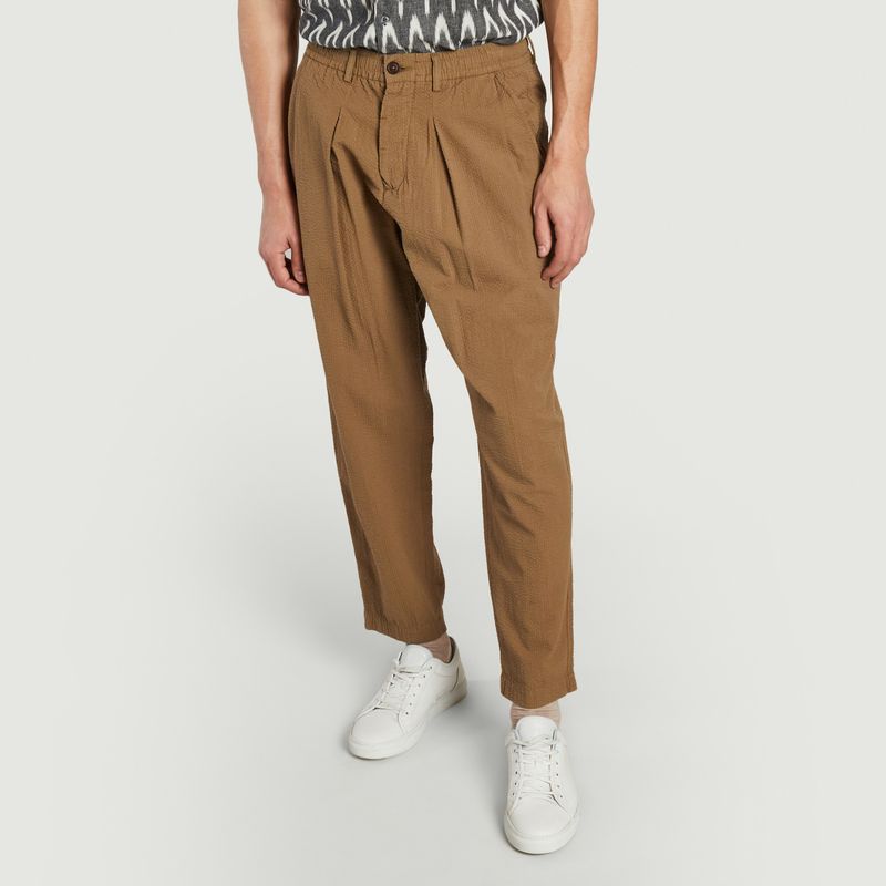 Universal Works Pleated Track Pant (Ripstop) - Olive Green I Article.