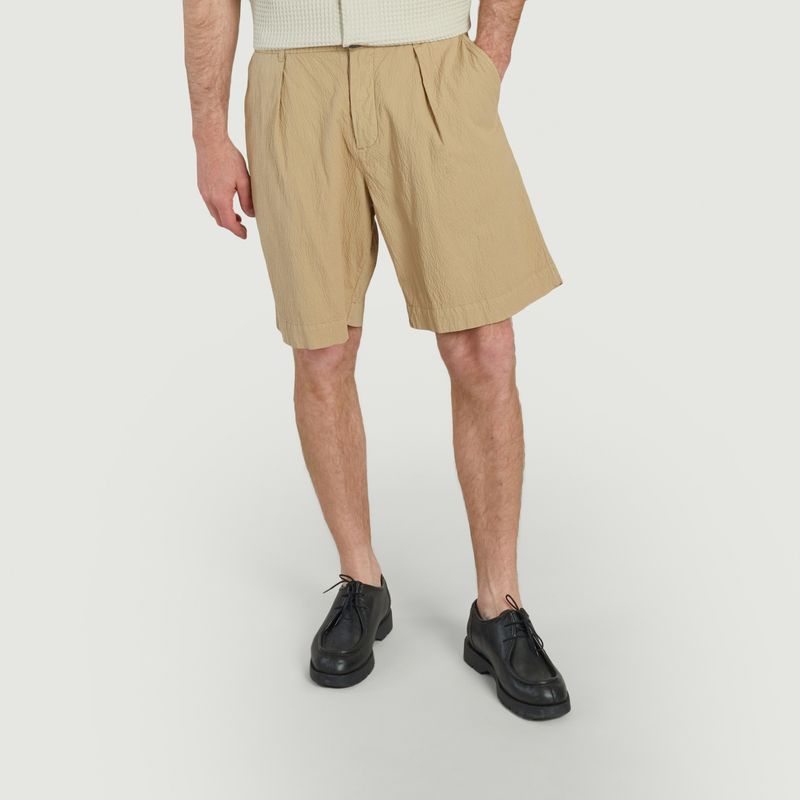 Pleated Track Shorts - Universal Works