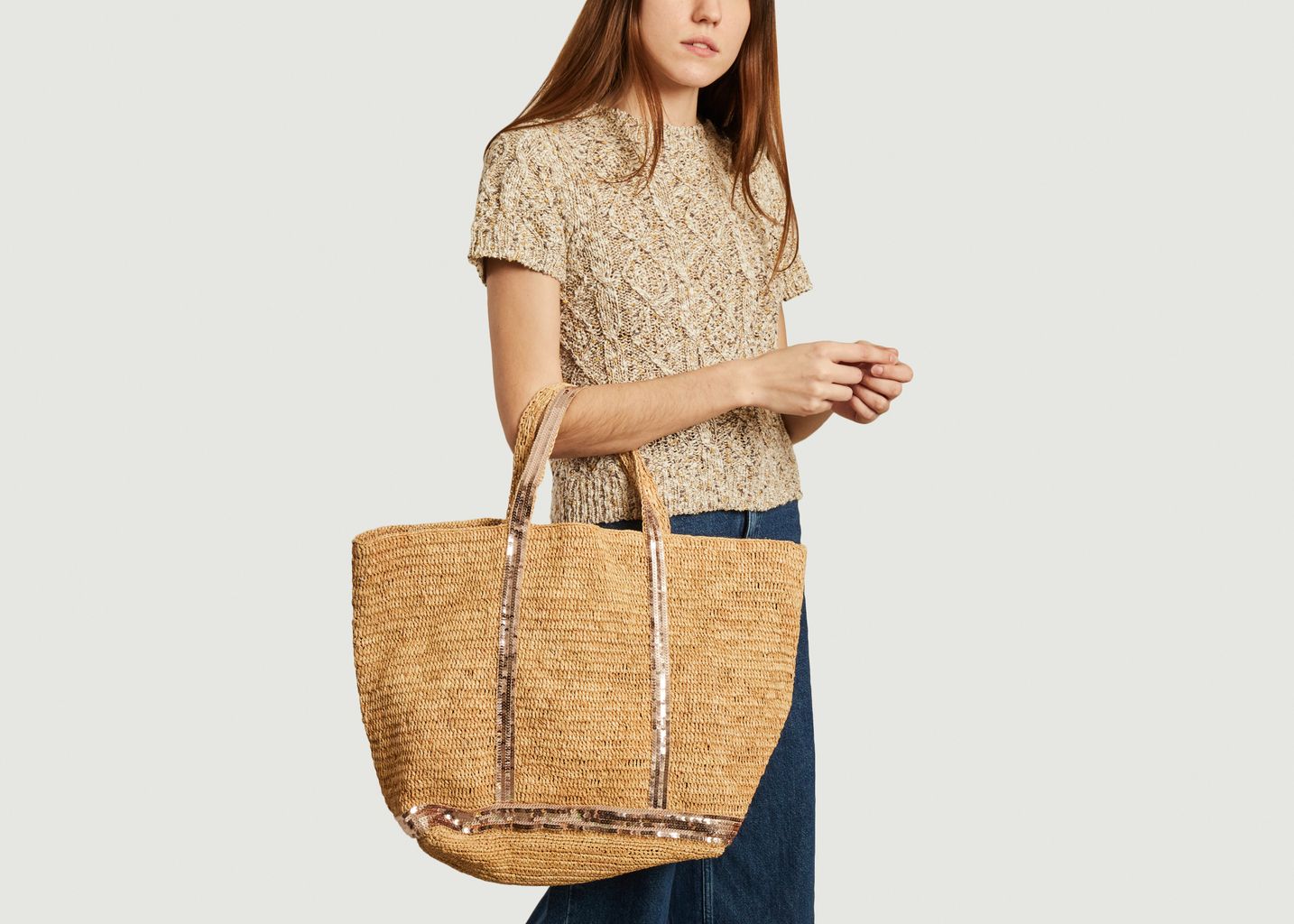 XL Raffia and Sequins Shopping Bag - Vanessa Bruno