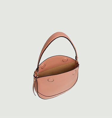 Daily leather mini half-moon bag
