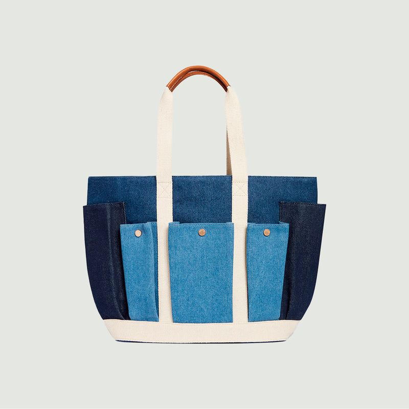 Multi-pocket cotton canvas tote bag - Vanessa Bruno