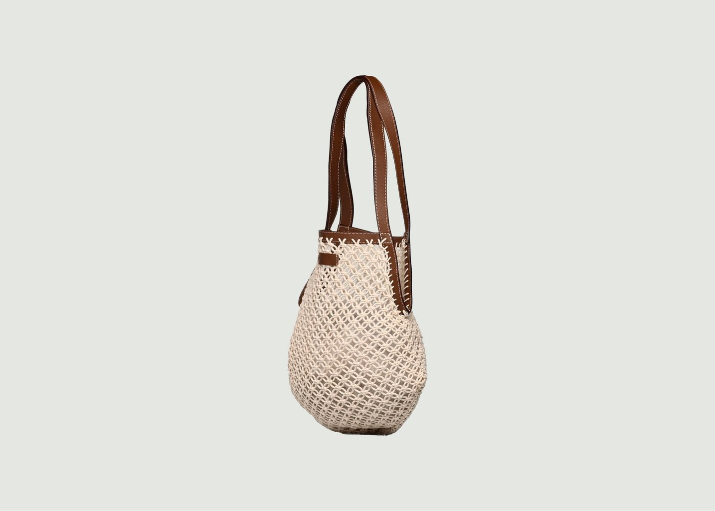 Cotton and leather mesh bag - Vanessa Bruno