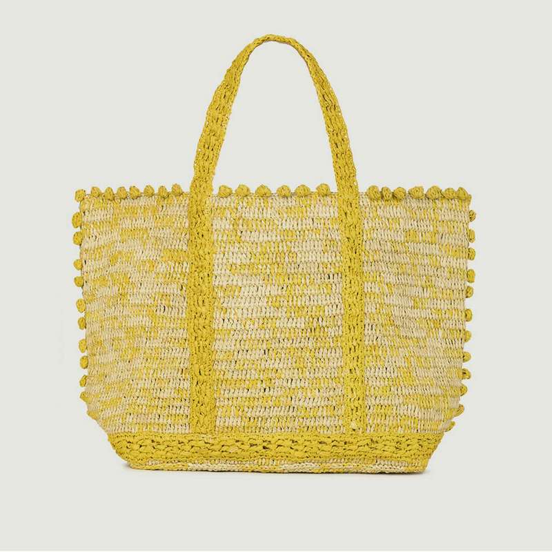 Medium + raphia tote bag with bubbles - Vanessa Bruno