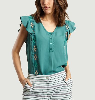 Froufrou Embroidered Top