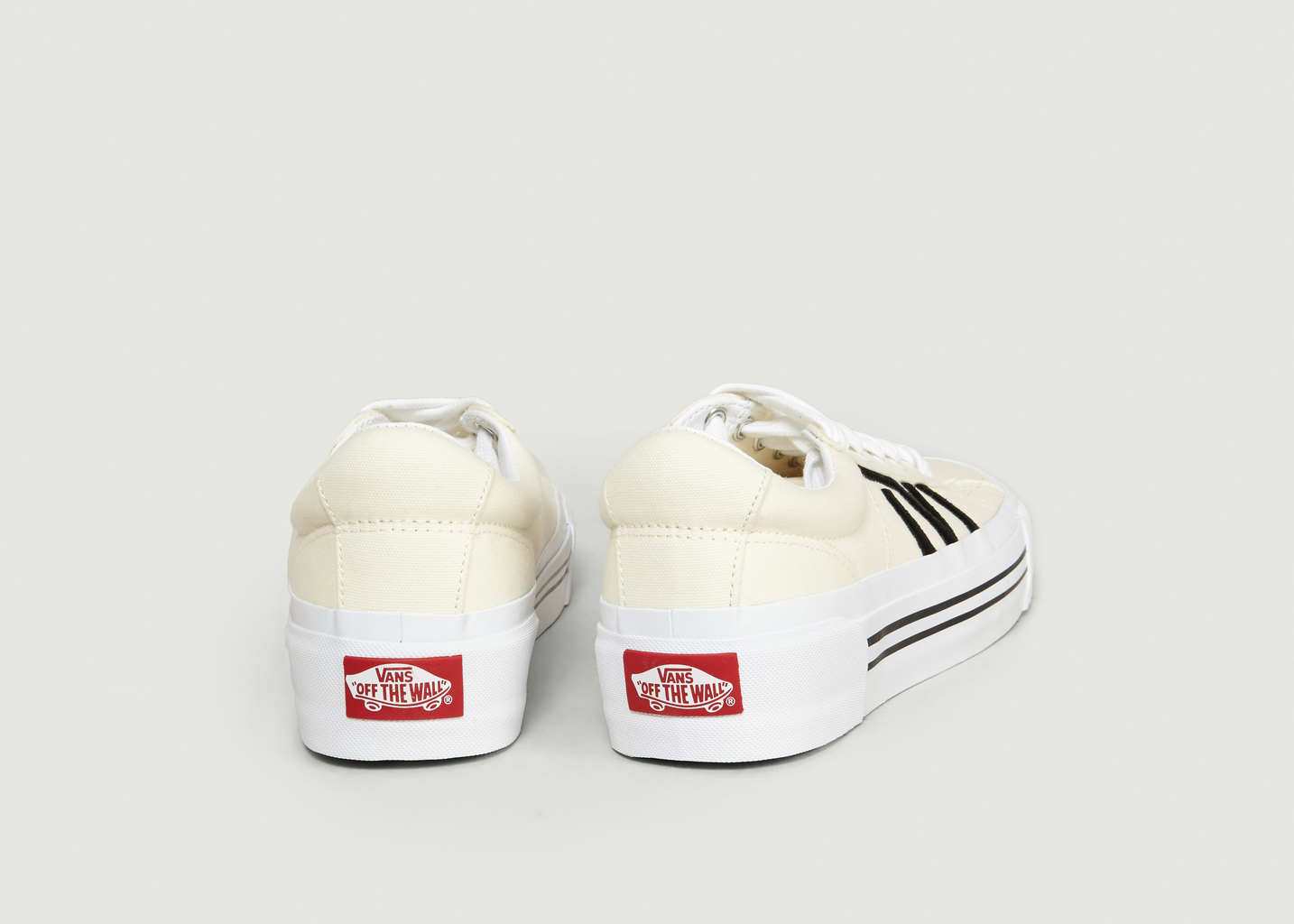 vans denim sport trainers in cream