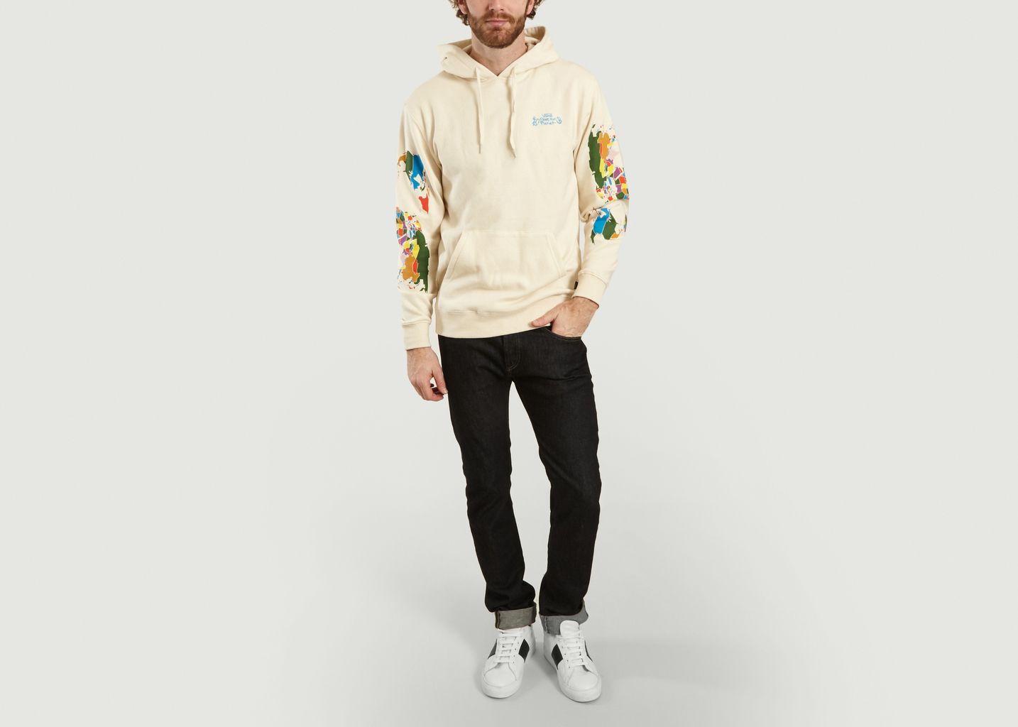 cream vans hoodie