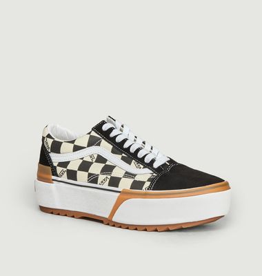 Checkerboard Old Skool Stacked Turnschuhe