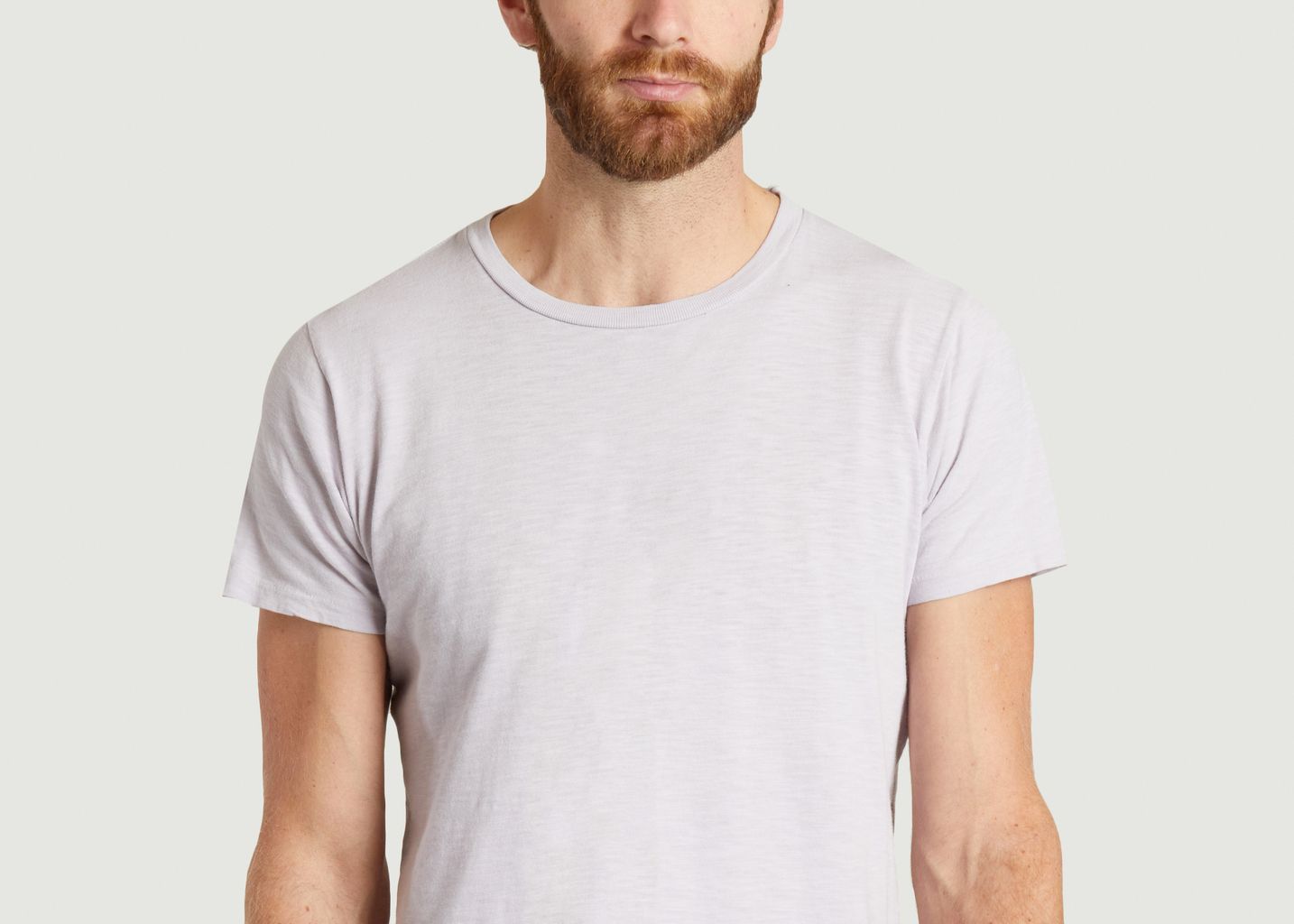 Straight-cut rolled T-shirt - Velva Sheen