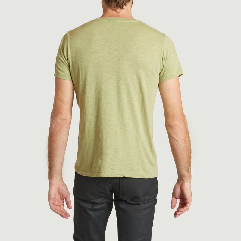 Straight-cut rolled T-shirt - Velva Sheen