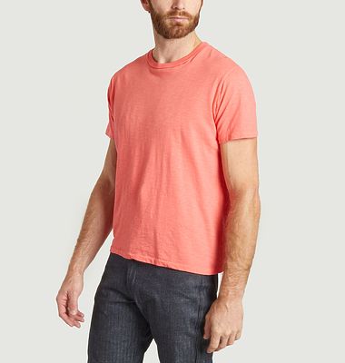Straight-cut rolled T-shirt