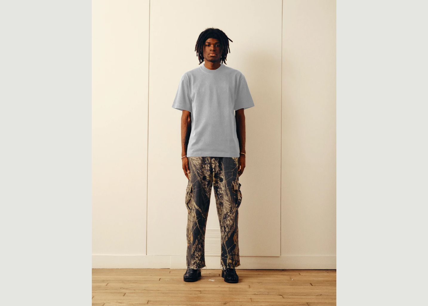 l'exception T shirt Baguette Gris Verlan