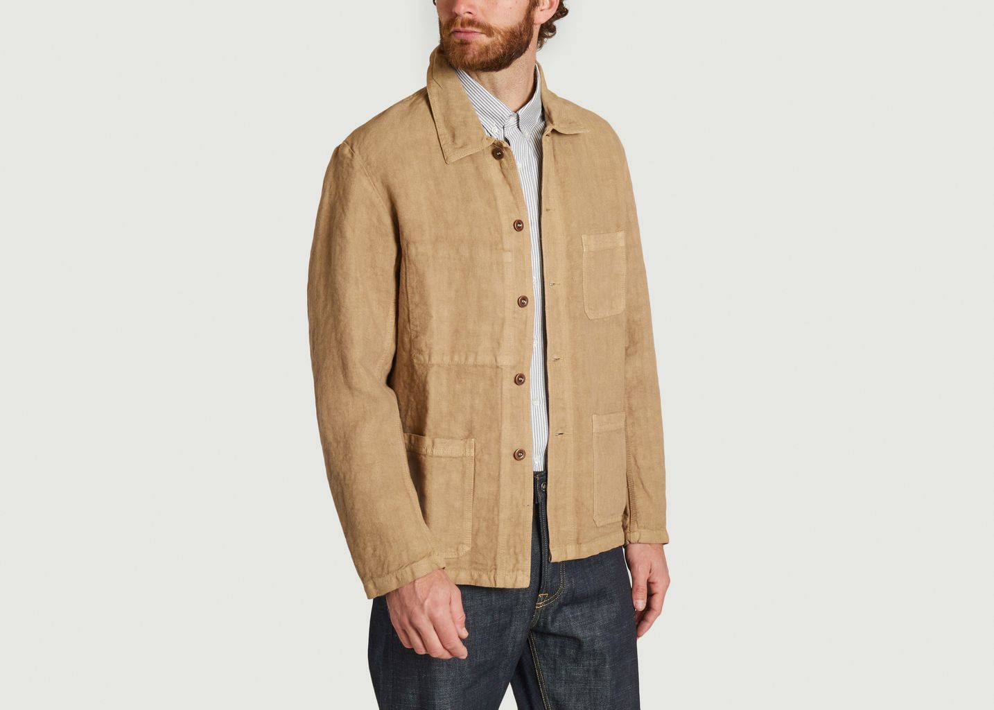 5C linen work jacket - Vetra