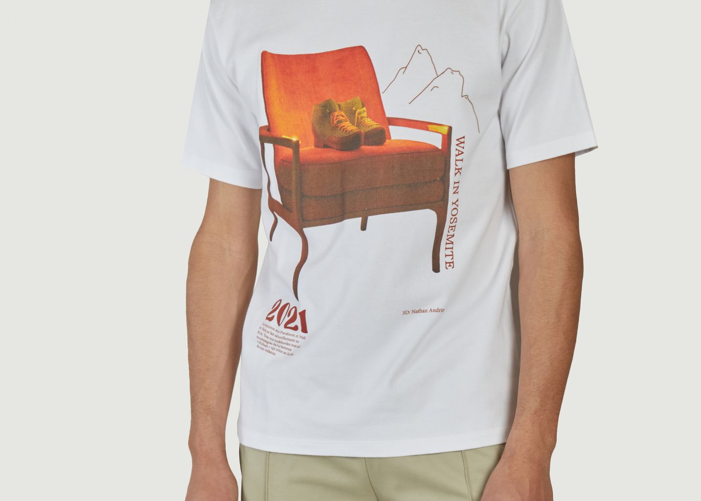Le t-shirt héritage imprimé Walk in Yosemite - Walk in Paris
