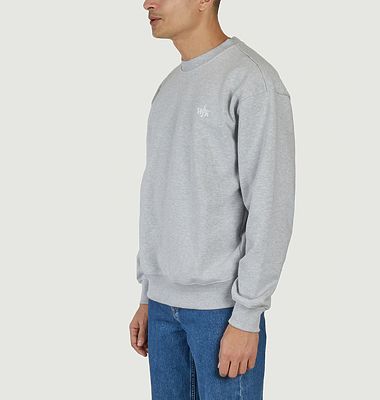 Sweatshirt with logo, straight cut