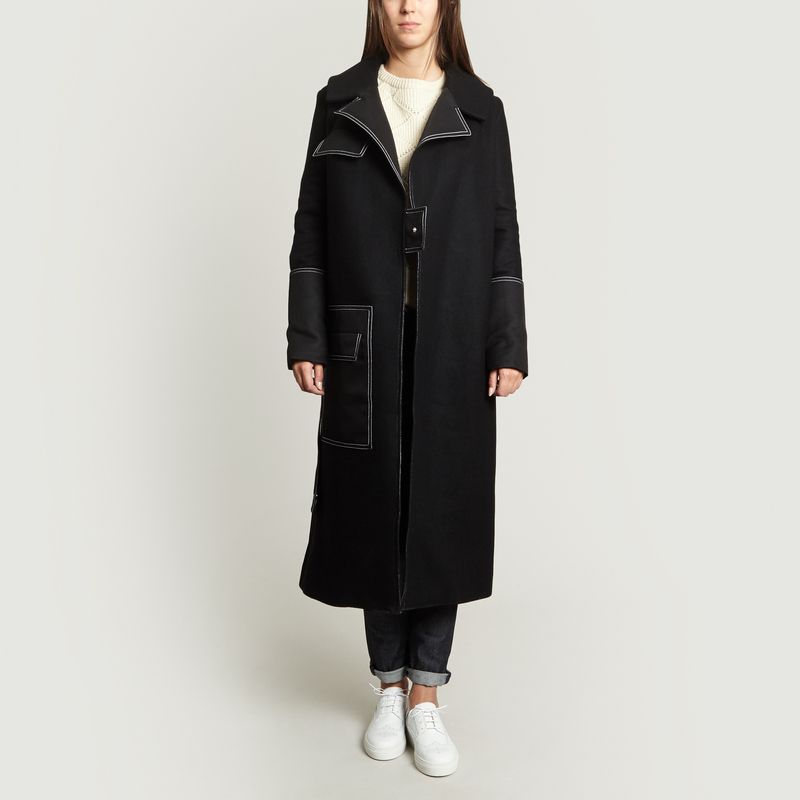 Manteau Long En Laine - Wanda Nylon