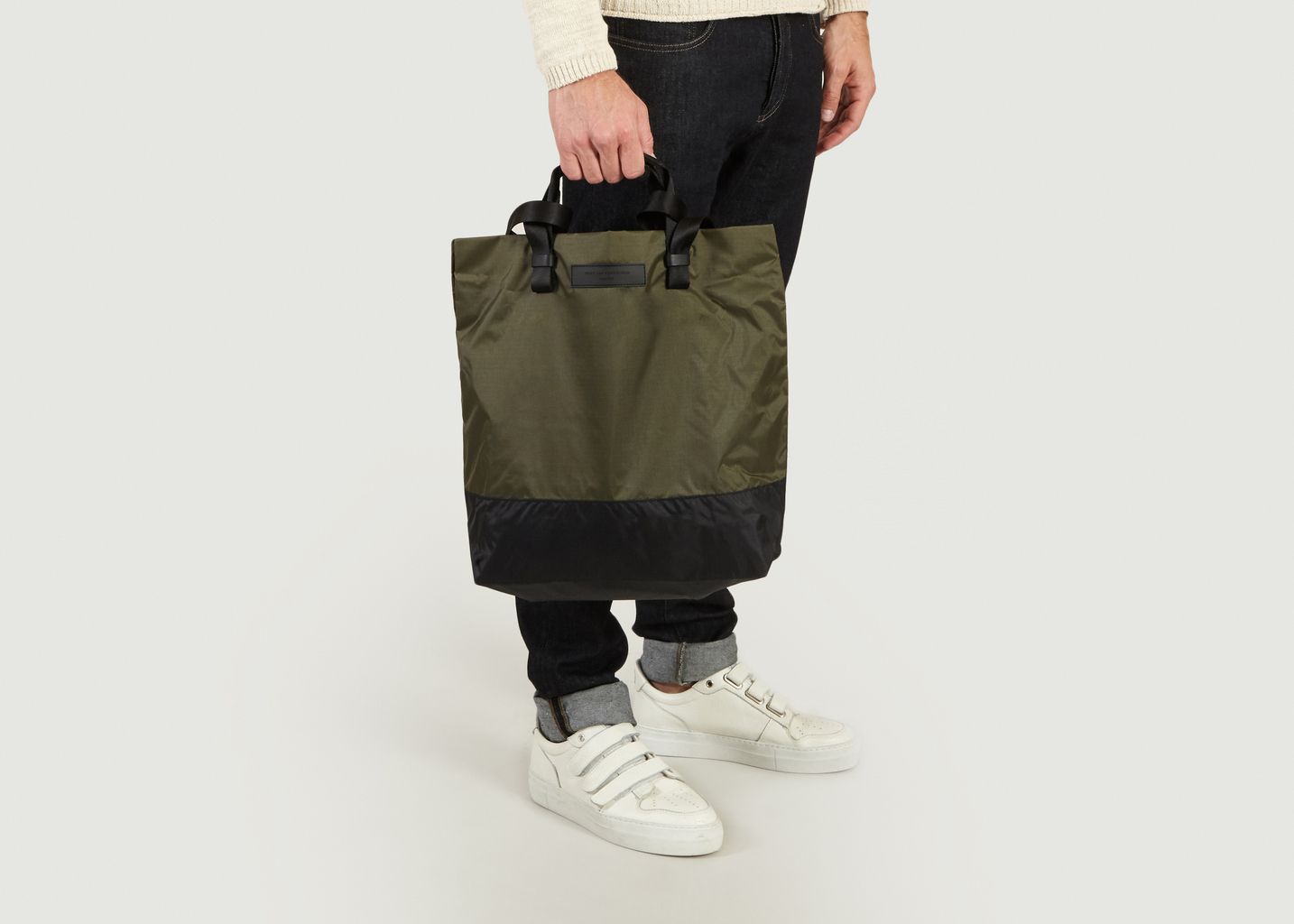 WANT Les Essentiels Mens Dayton Shopper Tote Black Eco Nylon//Black One Size