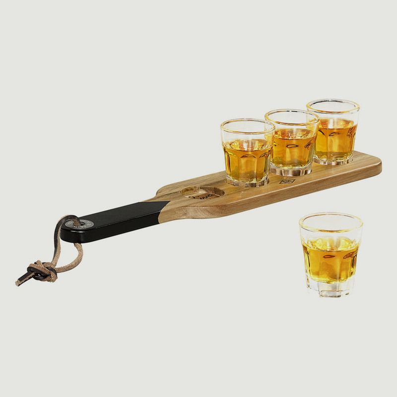 Serving Paddle & Shot Glasses - Wild & Wolf