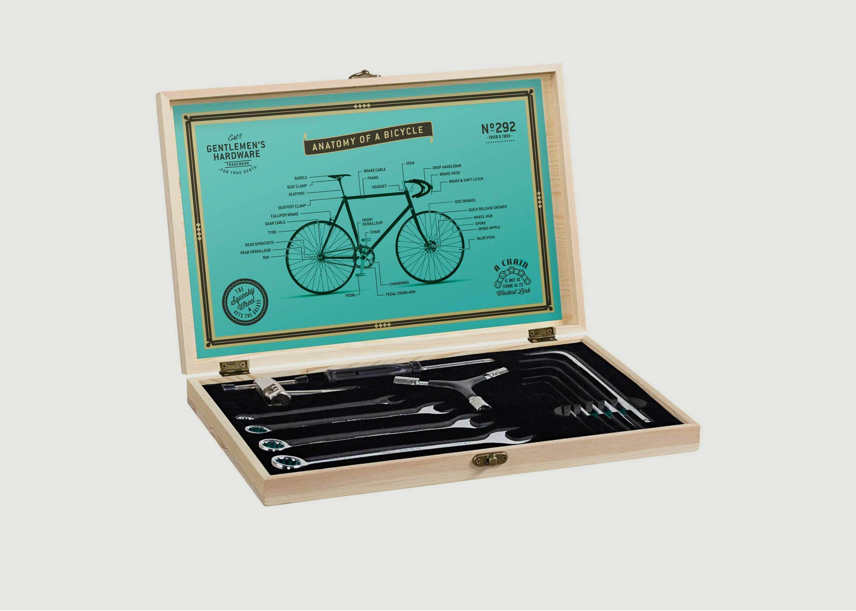 Bicycle Tool Kit Wooden Box - Wild & Wolf