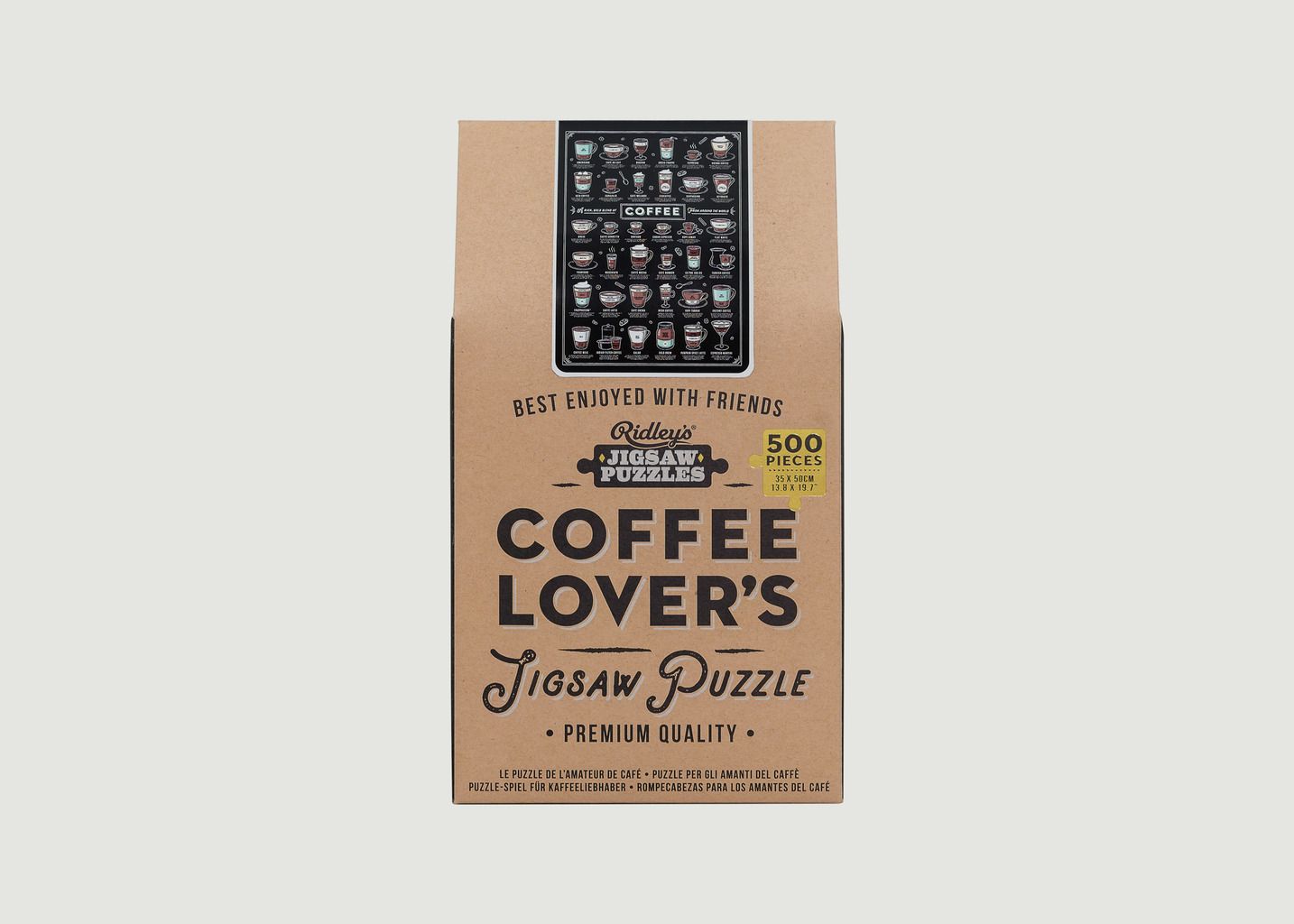 Coffee Lover's 500 Piece Puzzle - Wild & Wolf