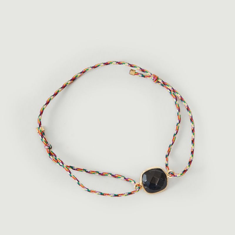 Fabric bracelet with Ipa spinel - Wildstone Paris