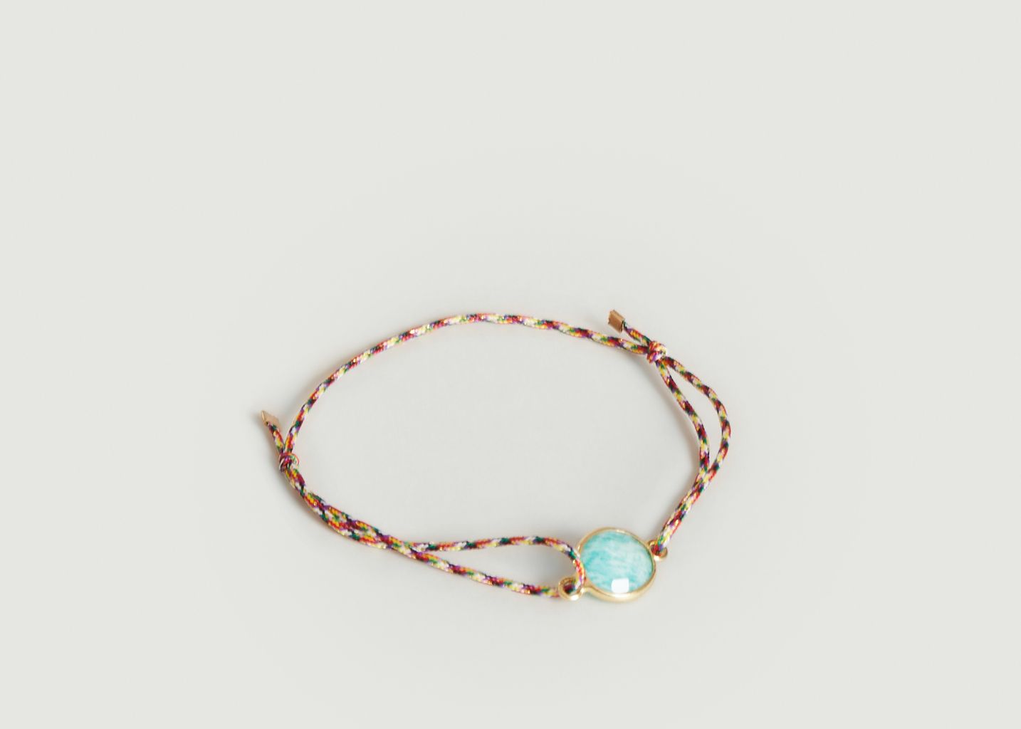 Fabric bracelet with Amazonite Ipa - Wildstone Paris