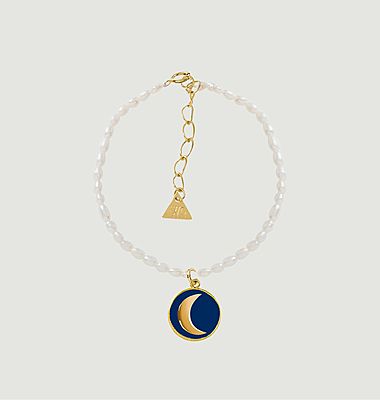 Goldblaues kosmisches Liebes-Perlen-Armband