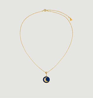 Collier Gold Blue Cosmic Sparkle