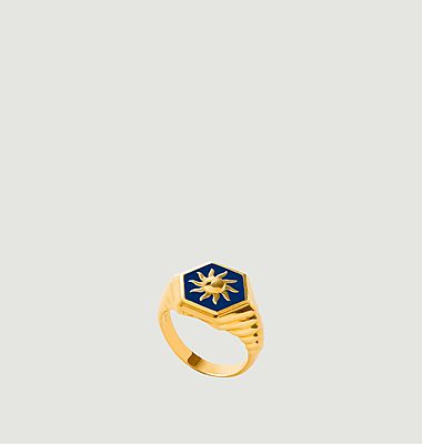 Gold Blue Sunlight Ring