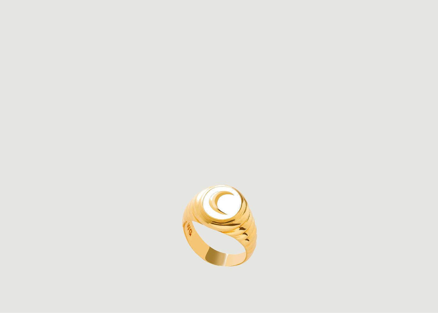 Gold White Dust Moonchild Ring - Wilhelmina Garcia