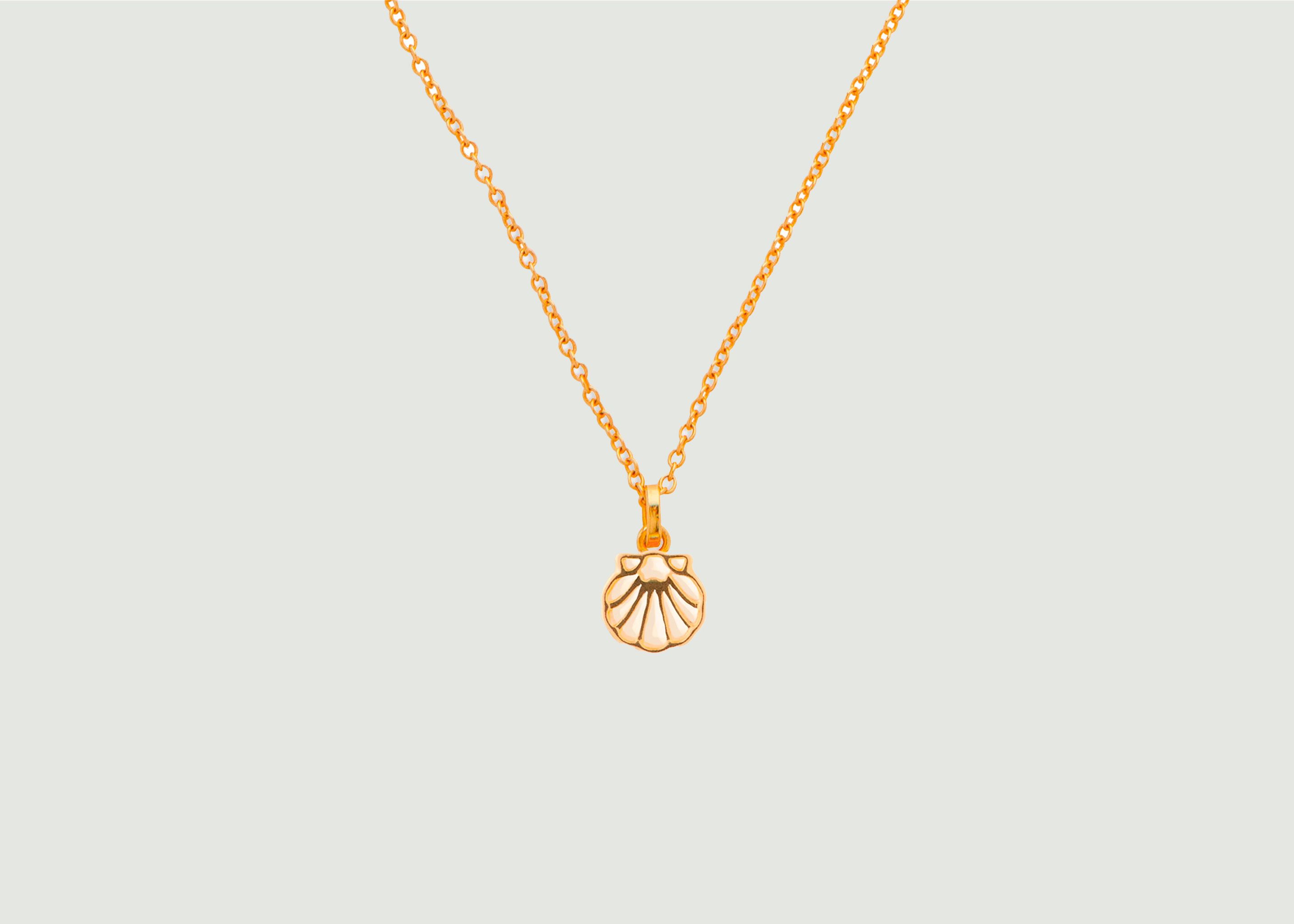 Shell Necklace with Skinny Chain - Wilhelmina Garcia
