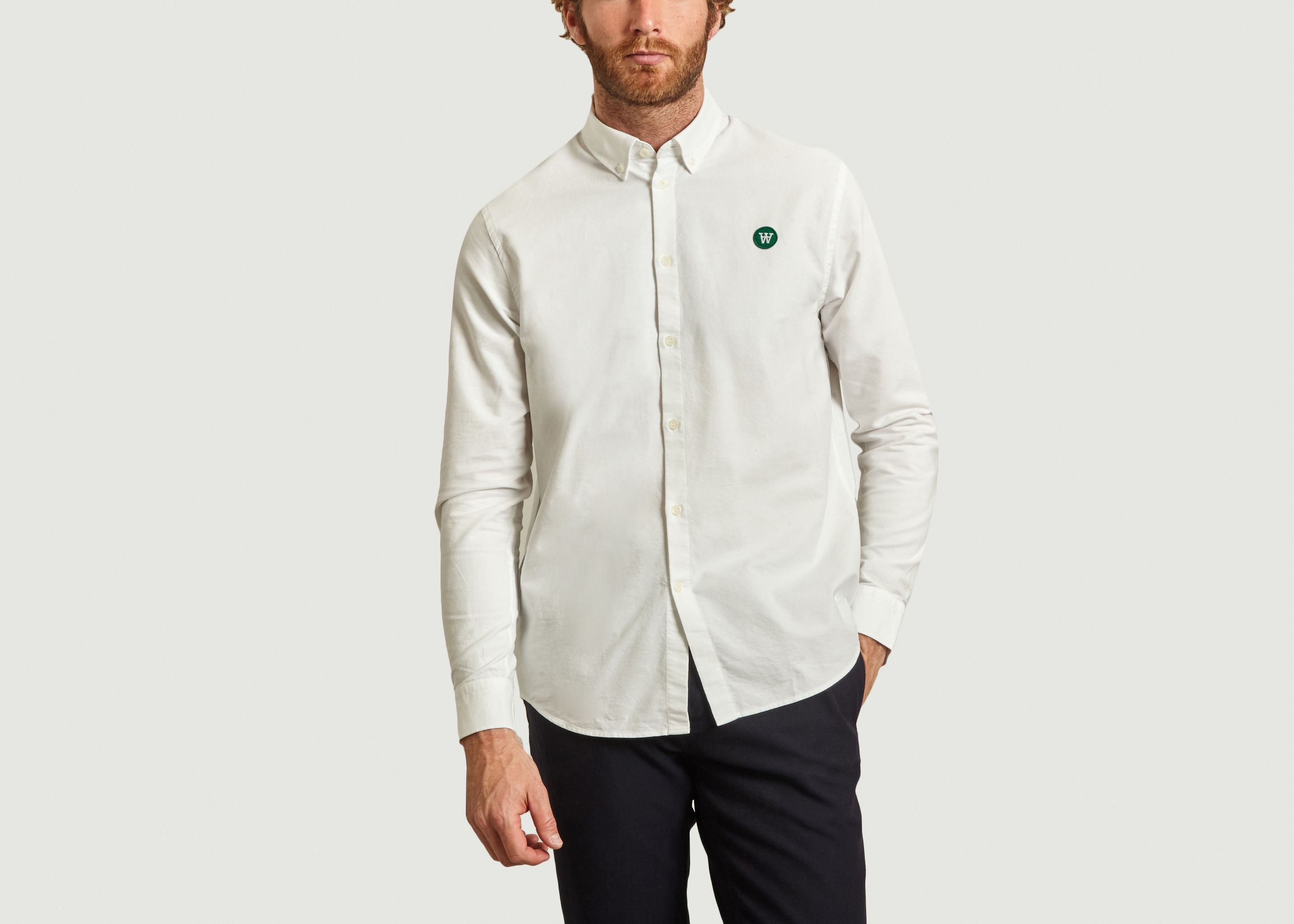 Double A Ted Oxford cotton shirt - Wood Wood